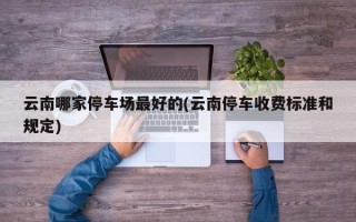 云南哪家停车场最好的(云南停车收费标准和规定)