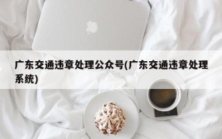 广东交通违章处理公众号(广东交通违章处理系统)