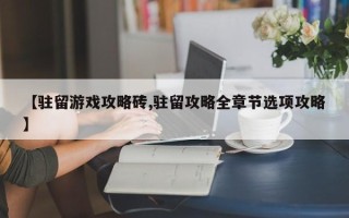 【驻留游戏攻略砖,驻留攻略全章节选项攻略】